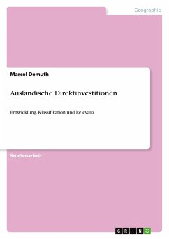 Ausländische Direktinvestitionen - Demuth, Marcel