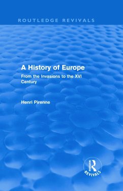 A History of Europe (Routledge Revivals) - Pirenne, Henri