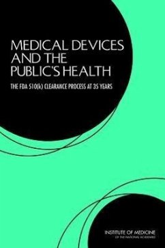 Medical Devices and the Public's Health - Institute Of Medicine; Board on Population Health and Public Health Practice; Committee on the Public Health Effectiveness of the FDA 510(k) Clearance Process