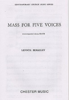 Cover Lennox Berkeley: Mass For Five Voices Op.64 SATB Vocal Score