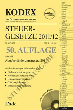 KODEX Steuergesetze 2011/12 - Studienausgabe (Kodex des Österreichischen Rechts)