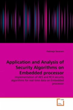 Application and Analysis of Security Algorithms on Embedded processor - Savaram, Padmaja