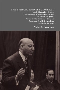 The Speech, and Its Context - Solomon, Abba A.