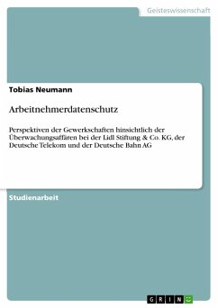 Arbeitnehmerdatenschutz - Neumann, Tobias