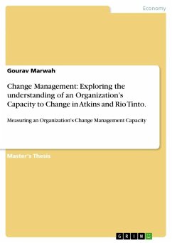 Change Management: Exploring the understanding of an Organization¿s Capacity to Change in Atkins and Rio Tinto.