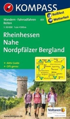 Kompass Karte Rheinhessen, Nahe, Nordpfälzer Bergland