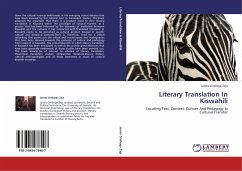 Literary Translation In Kiswahili - Omboga Zaja, James