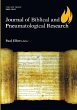 Journal of Biblical and Pneumatological... - Bild 1