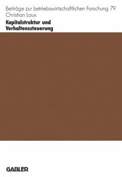 Cover Kapitalstruktur und Verhaltenssteuerung