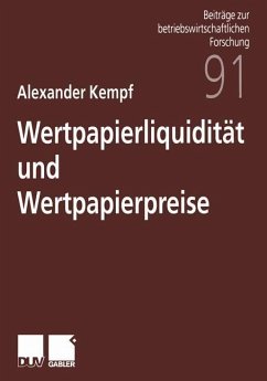 Wertpapierliquidität und Wertpapierpreise - Kempf, Alexander