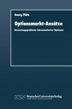 Optionsmarkt-Ansätze - Plötz, Georg