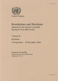 Resolutions and Decisions Adopted by the General Assembly During Its Sixty-Fifth Session: Resolutions