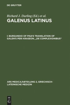 Burgundio of Pisa's Translation of Galen's Peri kraseon, 