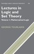 Lectures in Logic and Set Theory - Bild 1