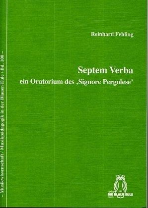 Septem Verba - ein Oratorium des 'Signore Pergolese'