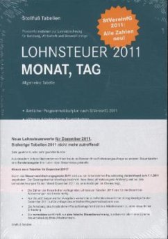 Cover Lohnsteuer 2011 Monat /Tag, Sonderausgabe Dezember 2011, m. CD-ROM 'Stotax-Lohn ' / Stollfuß Tabellen