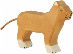 Holztiger 80140 - Löwin, stehend, Holz, Höhe: 11,5cm