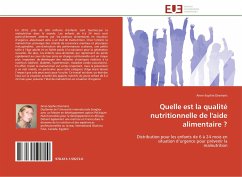 Quelle est la qualité nutritionnelle de l'aide alimentaire ? - Desmaris, Anne-Sophie