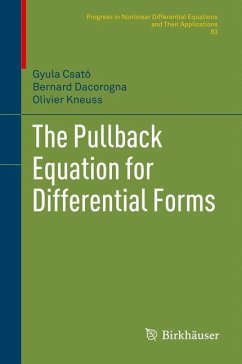 The Pullback Equation for Differential Forms - Csató, Gyula;Dacorogna, Bernard;Kneuss, Olivier