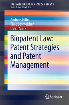 Biopatent Law: Patent Strategies and Patent Management - Hübel, Andreas;Schmelcher, Thilo;Storz, Ulrich