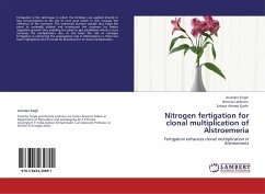 Nitrogen fertigation for clonal multiplication of Alstroemeria
