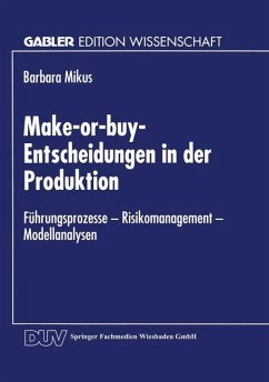 Make-or-buy-Entscheidungen in der Produktion - Mikus, Barbara