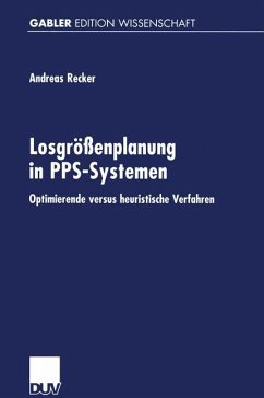 Losgrößenplanung in PPS-Systemen - Recker, Andreas