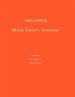 1880 Census, Maury County, Tennessee