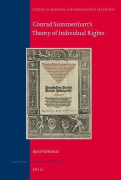 Conrad Summenhart's Theory of Individual Rights - Varkemaa, Jussi