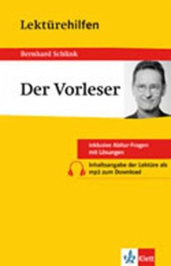 Cover Lektürehilfen Bernhard Schlink 