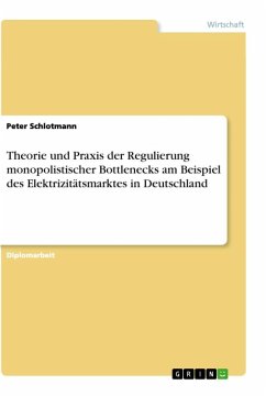 Theorie und Praxis der Regulierung monopolistischer Bottlenecks am Beispiel des Elektrizitätsmarktes in Deutschland - Schlotmann, Peter
