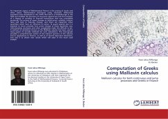 Computation of Greeks using Malliavin calculus - Mhlanga, Farai Julius;Becker, R. I.