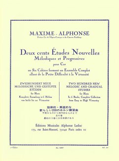 Cover 200 études nouvelles vol.1 70 études trčs faciles et faciles pour cor