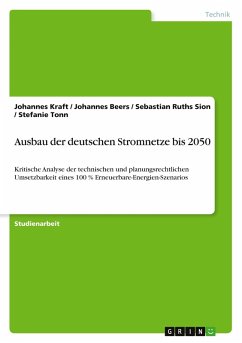 Cover Ausbau der deutschen Stromnetze bis 2050