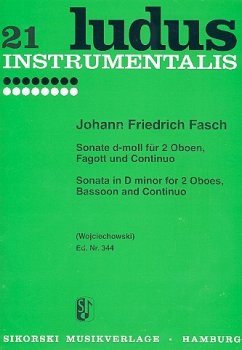 Cover Sonate d-Moll für 2 Oboen, Fagott und Bc