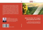 Détermination de l'origine géographique des fruits