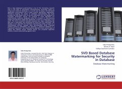 SVD Based Database Watermarking for Security in Database