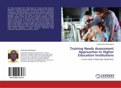 Training Needs Assessment Approaches In Higher Education Institutions - Mudzingwa, Kudzayiishe