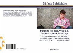 Bologna-Prozess. Was u.a. Andreas Storm dazu sagt