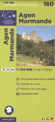 IGN Karte, Tourisme et découverte Agen, Marmande IGN Karte, Tourisme et découverte Agen, Marmande