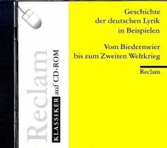 Geschichte der deutschen Lyrik in Beispielen, 1 CD-ROM. Bd.3