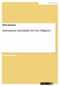 Instrumente und Inhalte der Due Diligence - Schuran, Dirk