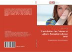 Formulation des Crèmes et Lotions Antisolaires Ecran Total