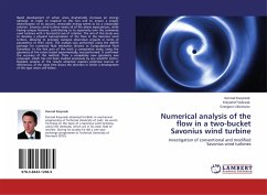 Numerical analysis of the flow in a two-bucket Savonius wind turbine