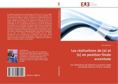 Les réalisations de [e] et [¿] en position finale accentuée - Boshoer, Janna