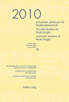 Schweizer Jahrbuch für Musikwissenschaft- Annales Suisses de Musicologie- Annuario Svizzero di Musicologia