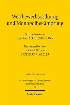 Cover Wettbewerbsordnung und Monopolbekämpfung