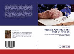Prophetic Authority In The Book Of Jeremiah - Raymond, Adama