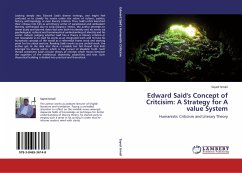 Edward Said's Concept of Critcisim: A Strategy for A value System