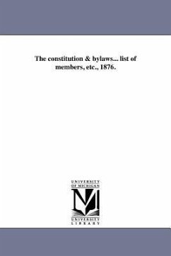 The constitution & bylaws... list of members, etc., 1876. - Maine Homoeopathic Medical Society